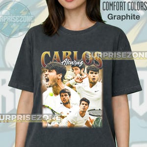 Carlos Alcaraz Tennis Player Unisex Softstyle Vintage Shirt, Gift For Woman and Man Unisex T-Shirt FD