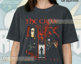 El Cuervo Brandon Lee 1994 ‧ Camiseta unisex de estilo suave de película de acción y terror FDL033 FD