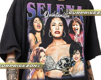 Selena Quantinilla amerikanische Sängerin Unisex Softstyle Vintage Shirt, Geschenk für Frau und Mann Unisex T-Shirt LD