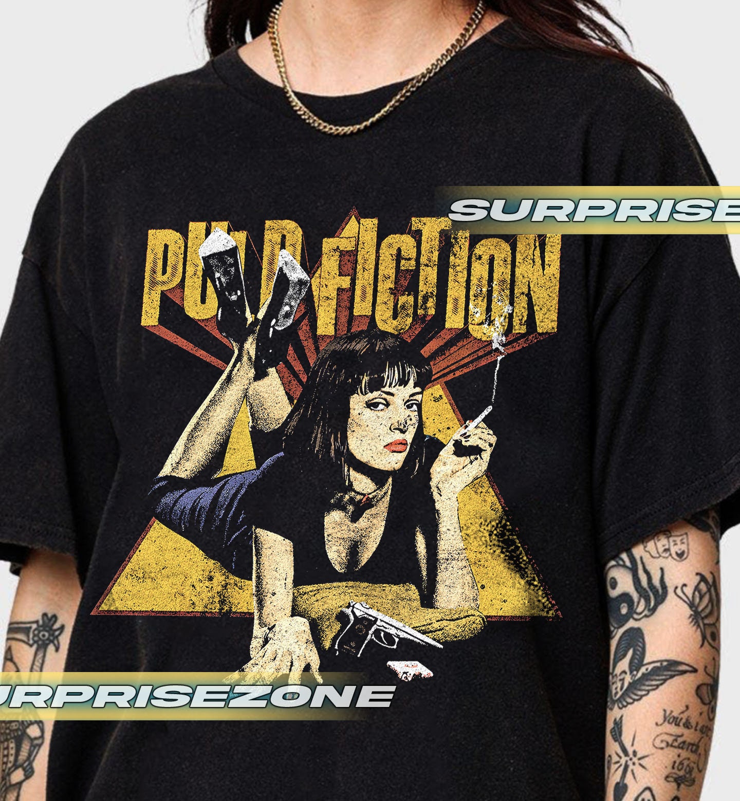 Pulp camiseta de ficción - Etsy México, image size:1440x1559