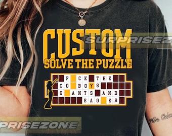 Custom Your Rivalry I Would Like To Solve The Puzzle Unisex Heavy Cotton Tee Custom Comfort colors FD