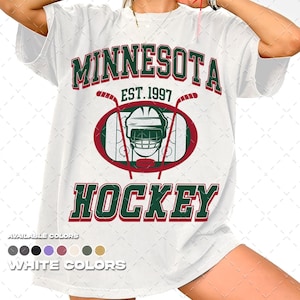 Minnesota Wild 1997 T-Shirt, Hockey Team Shirt, NHL Shirt, Gameday T-Shirt, Vintage New York Hockey Fan Shirt, Comfort Colors Unisex T-Shirt