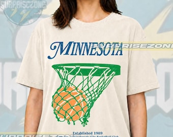 Minnesota Basketball 90s Graphic Comfort Colors Shirts, Basketball Fans Tee Gifts, Basketball Game Day Unisex T-Shirt FD