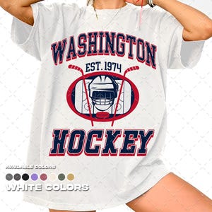 Washington Capitals T-Shirt, Hockey Team Shirt, NHL Shirt, Gameday T-Shirt, Vintage New York Hockey Fan Shirt, Comfort Colors Unisex T-Shirt