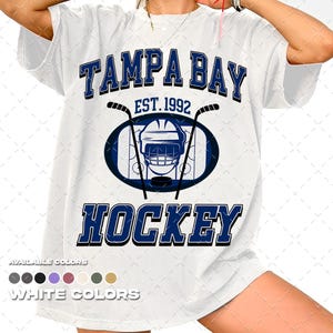 Tampa Bay Lightning T-Shirt, Hockey Team Shirt, NHL Shirt, Gameday T-Shirt, Vintage New York Hockey Fan Shirt, Comfort Colors Unisex T-Shirt