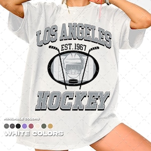 Los Angeles Kings T-Shirt, Hockey Team Shirt, NHL Shirt, Gameday T-Shirt, Vintage New York Hockey Fan Shirt, Comfort Colors Unisex T-Shirt