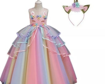 unicorn dress gown