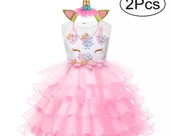 unicorn dress for 1 year old