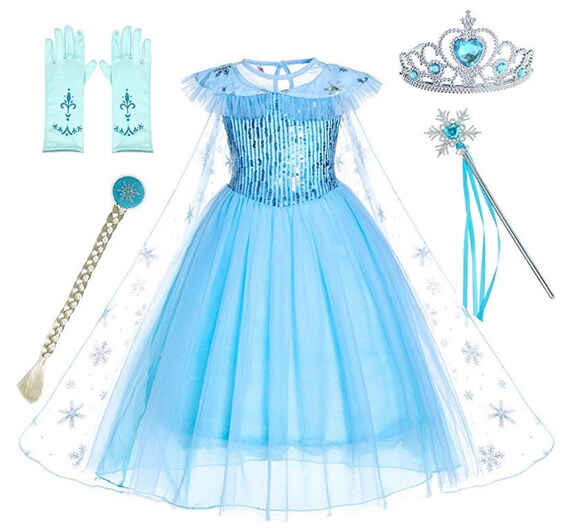elsa snow dress