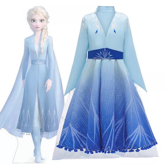 Disney Inspired Frozen 2 Elsa Princess Costume Dress Robe Set | Etsy