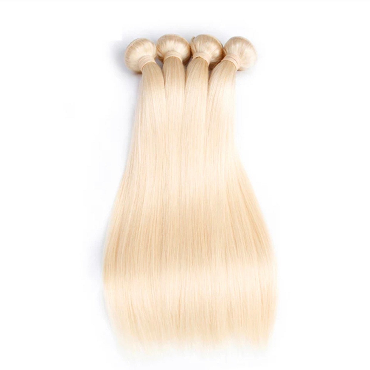Blonde Brazilian Straight Hair Bundles 100 Human Hair Weave Extension Bundles Remy Virgin Hair Bundles 100 Grams Per Bundle 10a