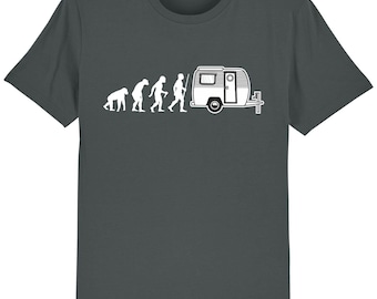 Evolution caravan t-shirt caravanning campervan camper funny gift dad