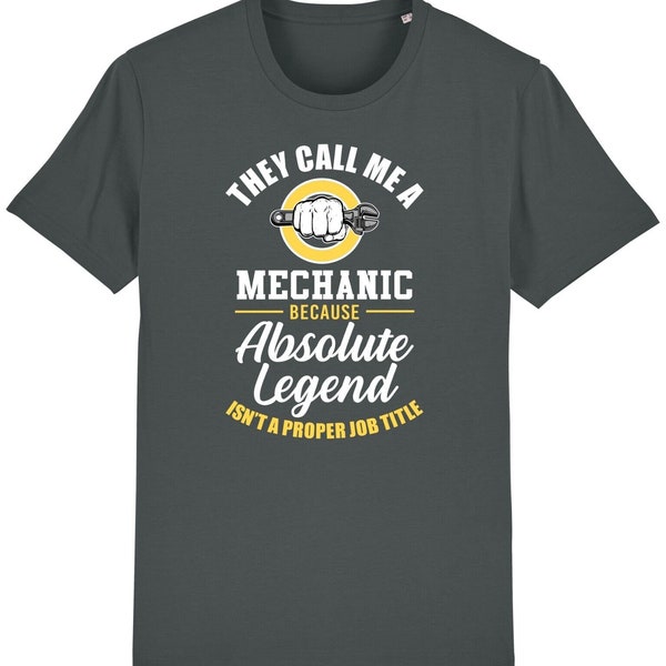 They call me a mechanic t-shirt funny car motor garage worker novelty gift dad