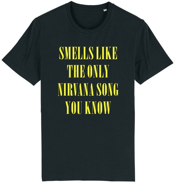 Smells Like the Only Nirvana Song You Know T-shirt Funny Teen