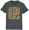I fix stuff and i know things t-shirt funny handyman tradesman tools dad gift