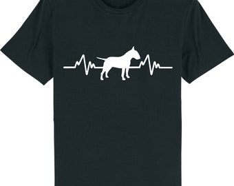 Heartbeat english bull terrier dog puppy owner t-shirt