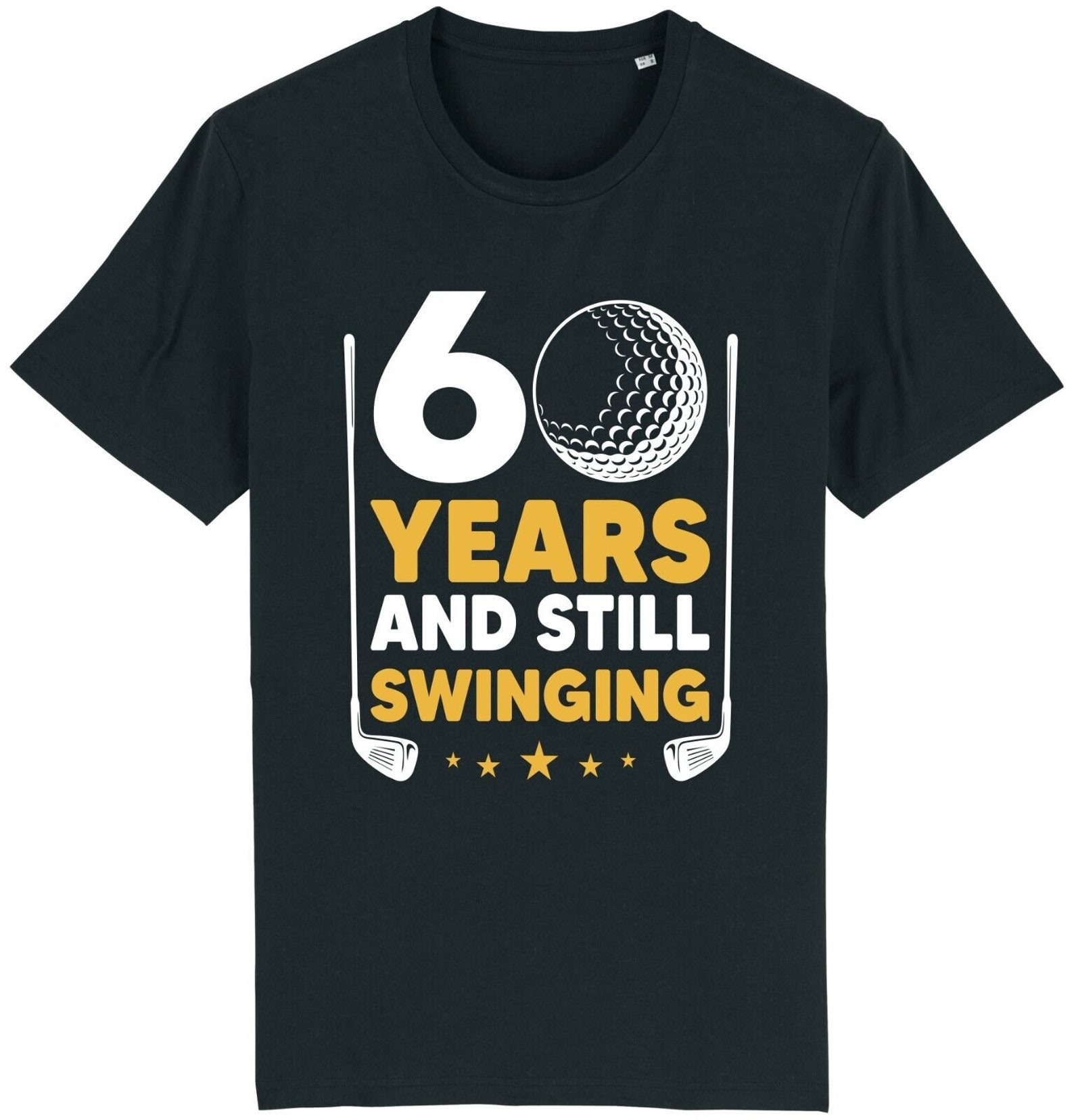 60 Years and Still Swinging T-shirt Funny Golf Golfer Golfing Birthday ...