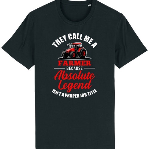 Buzz Shirts 'Still Plays With Tractors' Men's T-Shirt - Organic Cotton Farming Novelty Tee - View #10