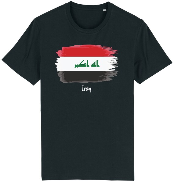 Iraq Flag T-Shirt | 100% Iraqi Battery Power Tee Iraq Flag T-Shirt | 100% Iraqi Battery Power Tee