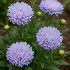 Aster Hazaster Hagan Light Blue Flower Seed 25