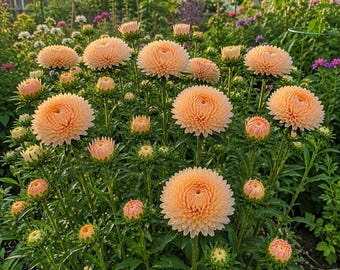 Aster Peony Dutchess Apricot seed