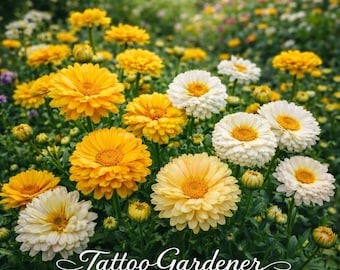 Daisy Garland Double chrysanthemum seeds