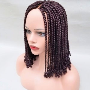 Braided Wig, Box Braid Wig, Short Braid Wigs, Wigs For Black Women, Nigerian Braid Wig, African Braid Wig