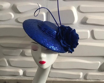 Fascinator With Viel, Church Hat, Wedding Hat, British Hat, Kentucky Derby Hat, Mini Hat (Available in other colors)