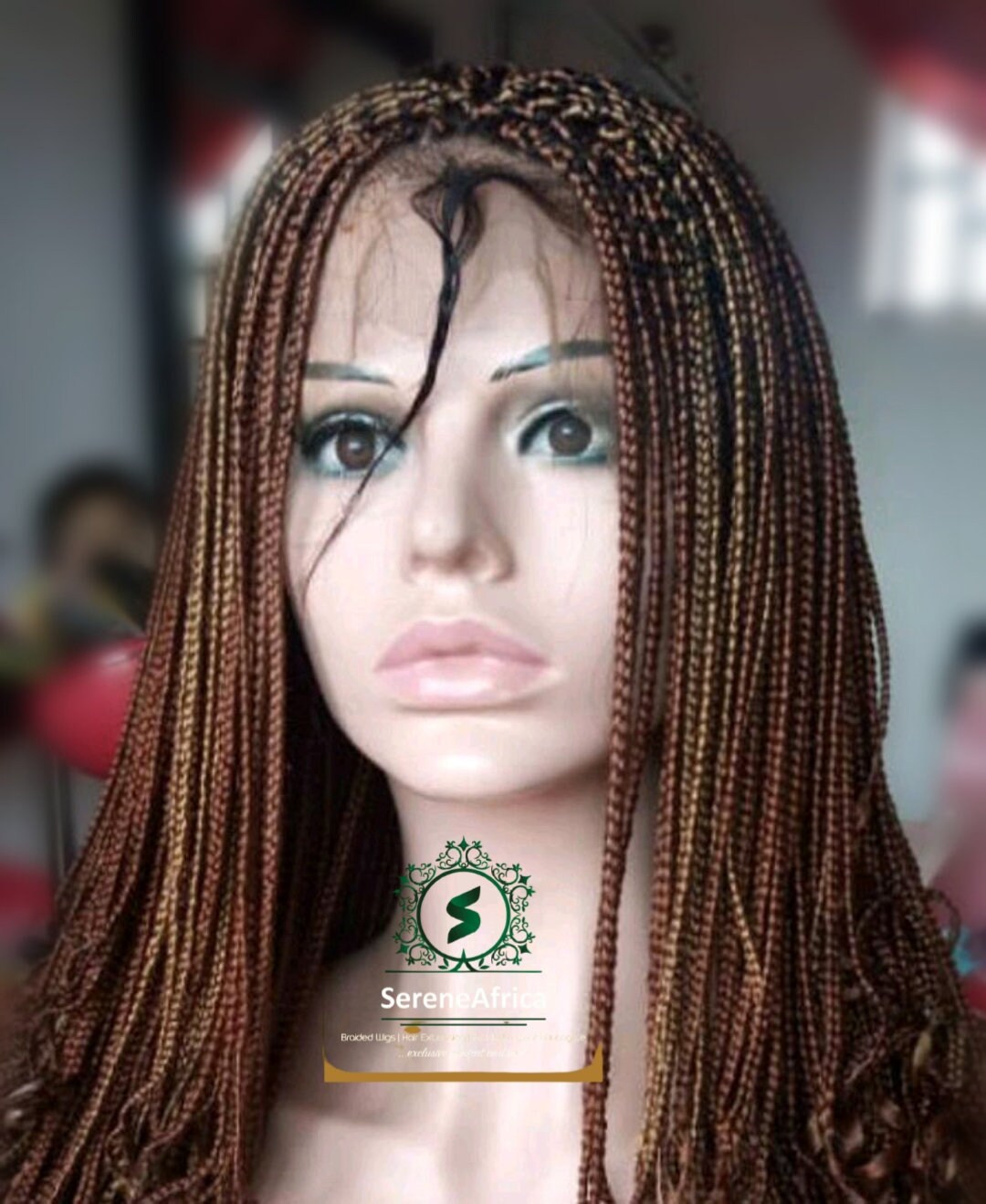 Braid Wig for Black Women Braid Wig Box Braid Wig Lace Etsy