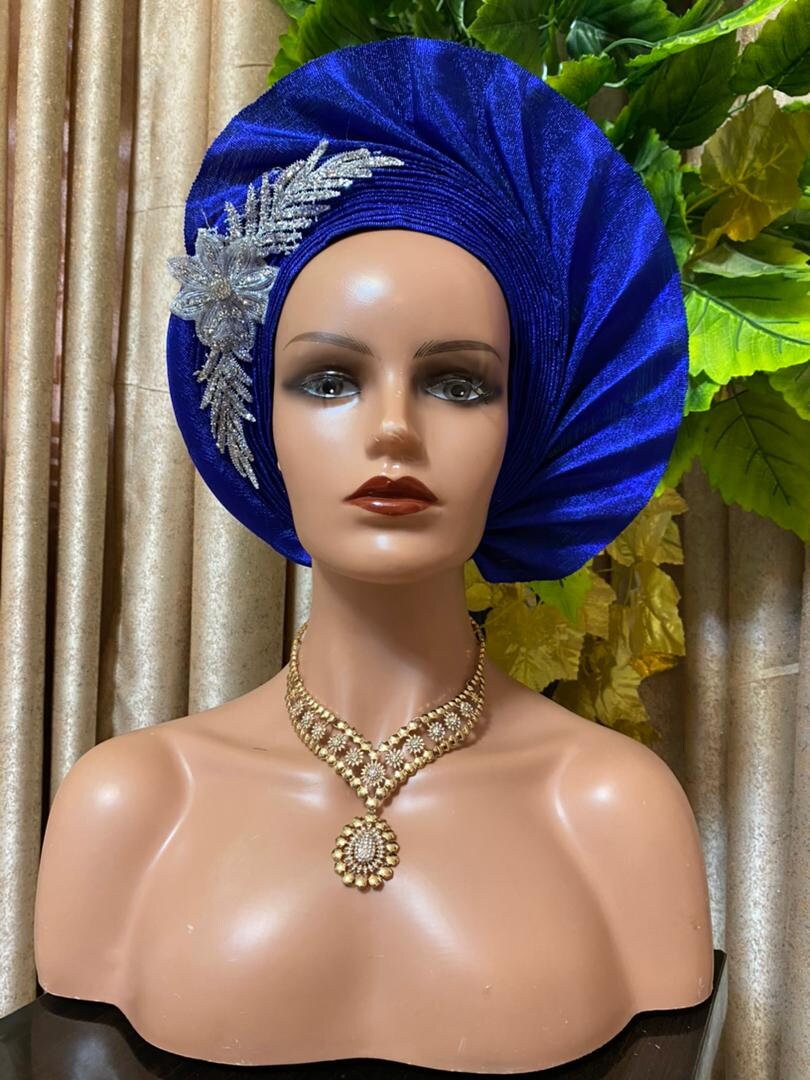 Nigeria Geles Head Wraps Auto Gele African Head Tie Of Nigeria