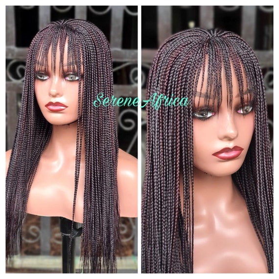 NeatandSleek  Ombre Box Braided Wig With Bang