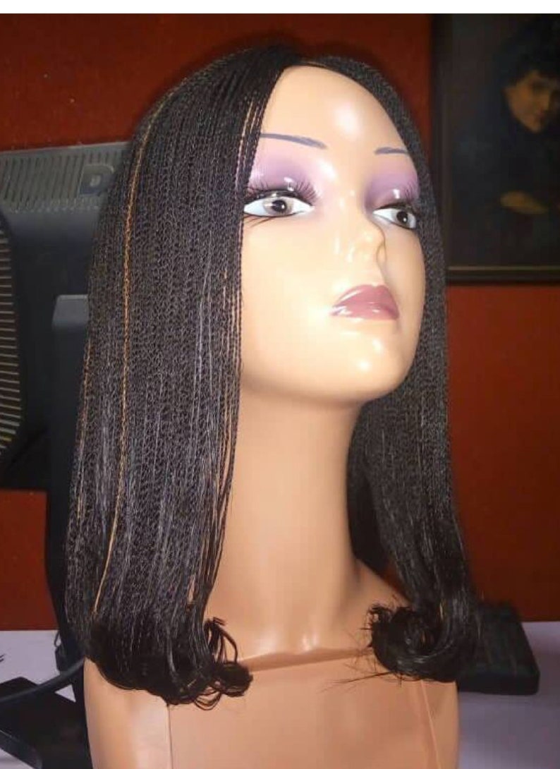 Micro Million Braid Wig Senegalese Twists Wig Bob Braid Wig | Etsy