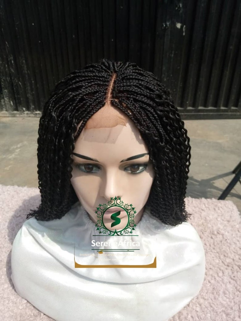 Braided Wig Lace Closure Short Braided Wigs Wigs for Black Etsy