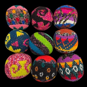 Hacky Sack extragrande, Footbag gigante, pelota antiestrés de fútbol tejida a crochet, juguete de malabarismo
