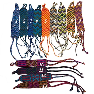 Freundschafts Armband: Handgeflochtenes Makramee Armband, Guatemala Chevron Muster, Fair Trade Schmuck