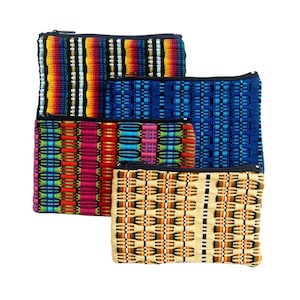 Monedero guatemalteco hecho a mano con tela tradicional, 15 x 10 cm, hecho a mano, monedero pequeño, bohemio, regalo de Navidad, accesorio de comercio justo.