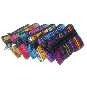 Coin Purses Artisan-Made Creations with Traditional Guatemalan Fabrics  Christmas GIfted Item
