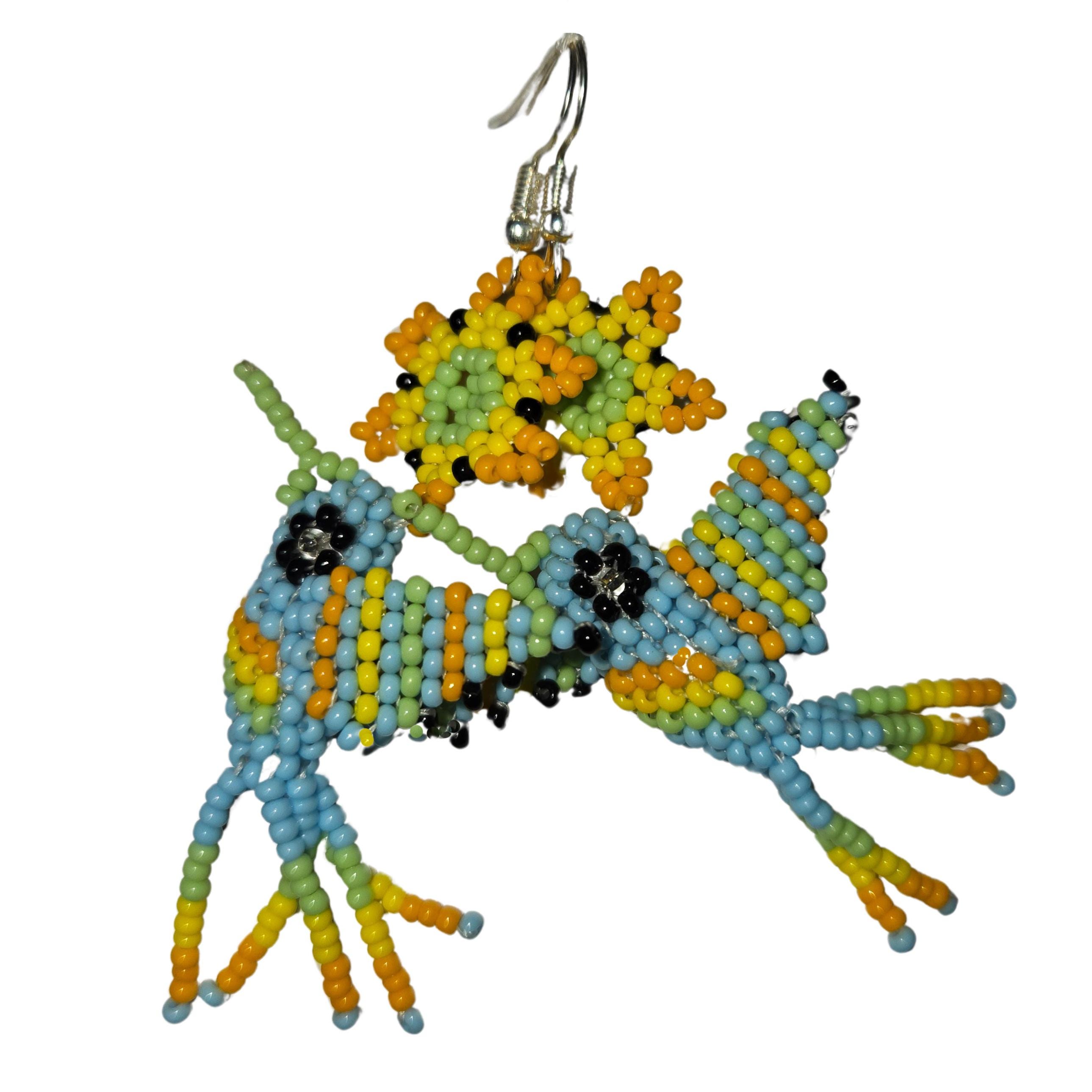 TseenYi Colibrì Threader Orecchini Boho Ronzio Uccello Penzolare