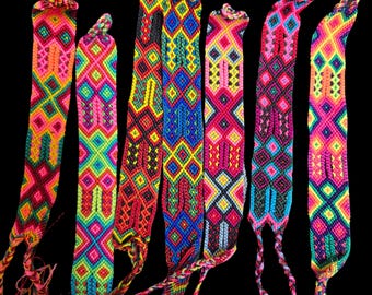 Handwoven Guatemalan Friendship Bracelet: Wide Braided Boho Jewelry