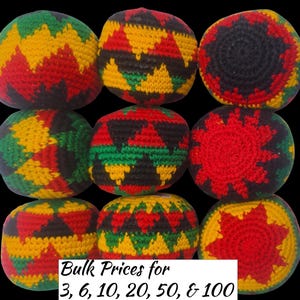 Saco de hacky rasta, saco de fútbol reggae, puf estilo Bob Marley, malabarismo jamaicano para aliviar el estrés