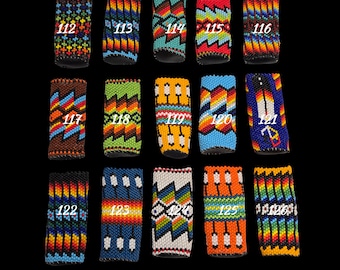 Handmade Beaded Lighter Holder Tribal Bic Sleeve Boho Concert Accessory Gift Colorful Artisan Hippie