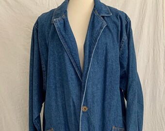 Vintage 80's Sunbelt Oversized Denim Jacket