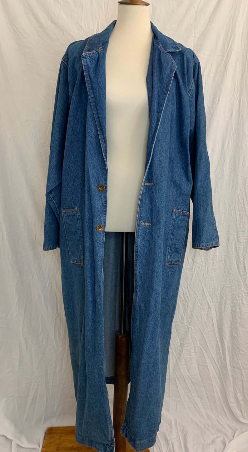 Vintage 80's Sunbelt Oversized Denim Jacket image 2