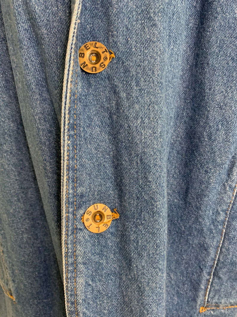 Vintage 80's Sunbelt Oversized Denim Jacket image 6