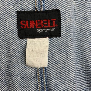 Vintage 80's Sunbelt Oversized Denim Jacket image 8