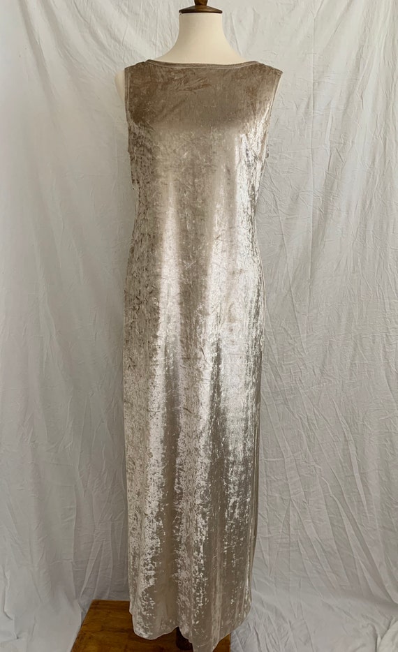 Vintage 90's Carole Little Crushed Velvet Dress