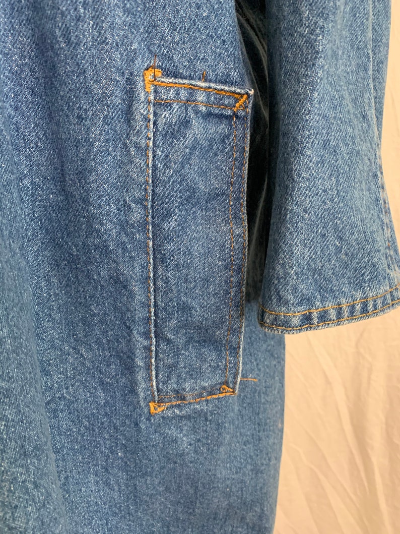 Vintage 80's Sunbelt Oversized Denim Jacket image 7