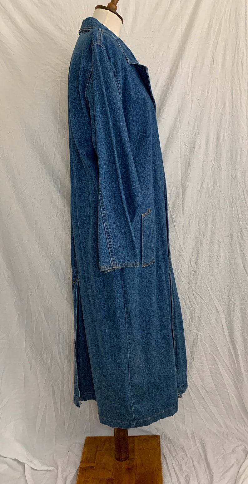 Vintage 80's Sunbelt Oversized Denim Jacket image 5