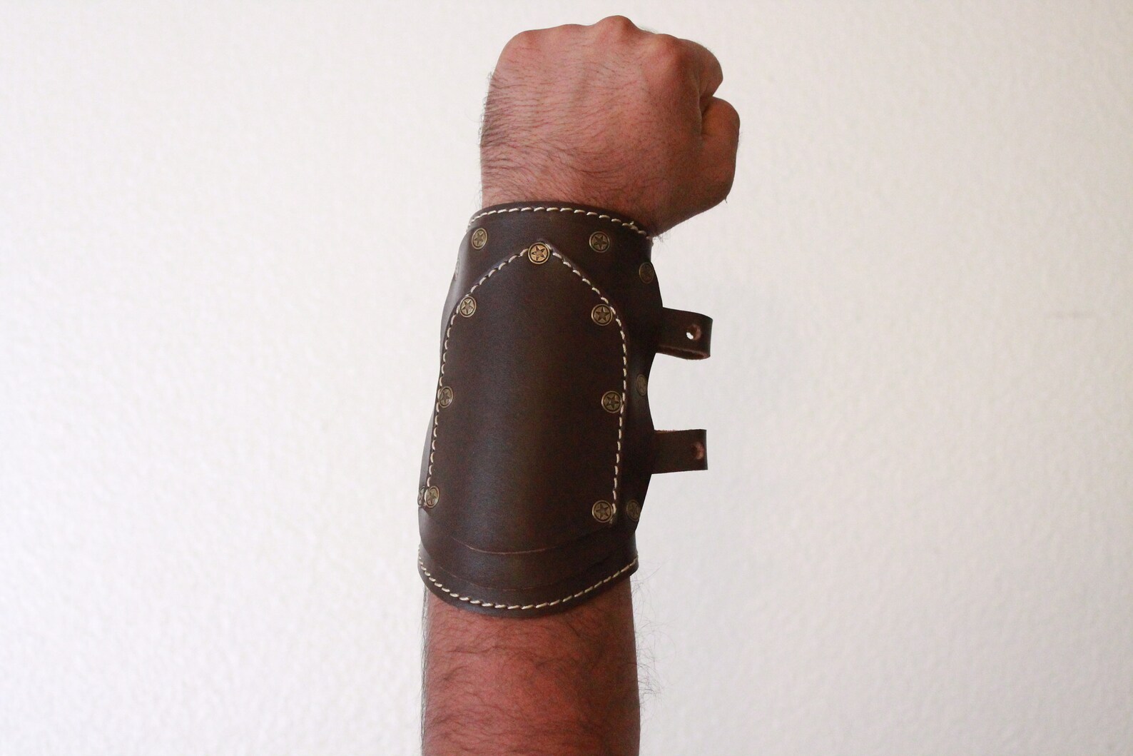 Handmade Leather Wrist Gauntlets Cuff Sheath Arm Bands Etsy