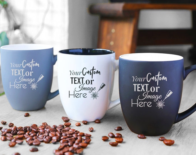 Personalized Coffee Mug 16oz with Bulk Pricing - Great for Custom Business Gifts, Corporate Gifts, Promotional Gifts, Office Gifts